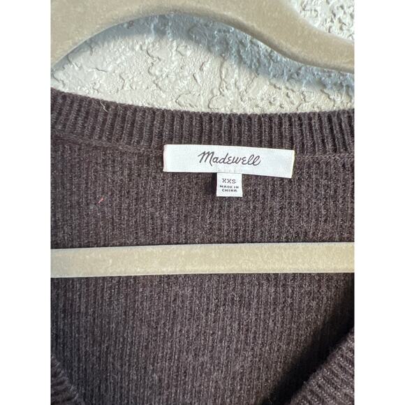Madewell size XXS oversized brown lightweight sweater - Picture 2 of 3